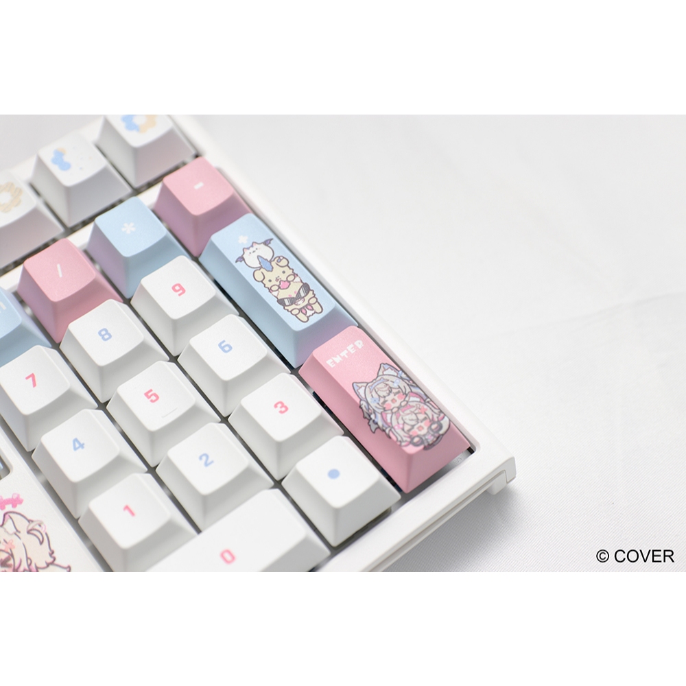 Ducky x hololive EN FUWAMOCO 聯名限定版機械式鍵盤(附贈同款滑鼠墊