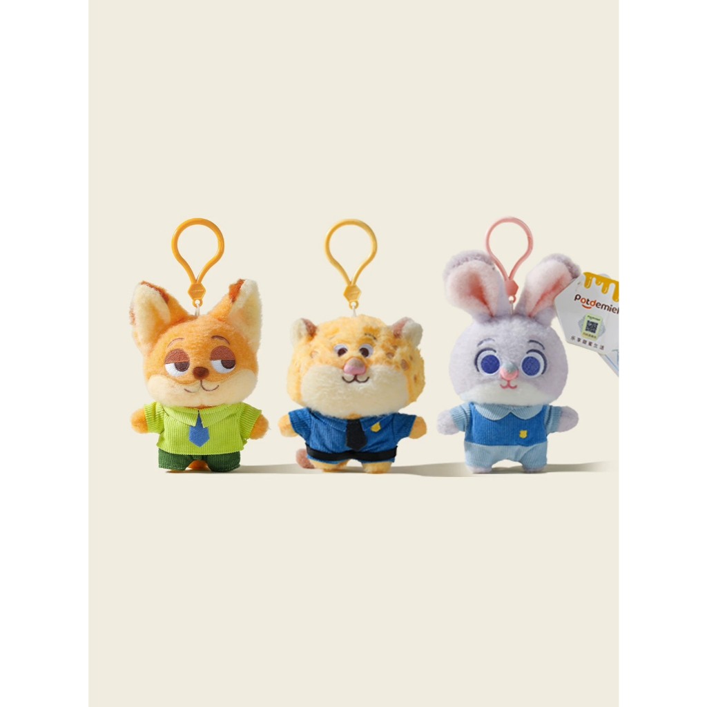 【現貨 正版】迪士尼正版授權 動物方程式 zootopia 尼克 茱蒂 樹懶快俠 洪金豹 毛絨背包吊飾 | 蝦皮購物