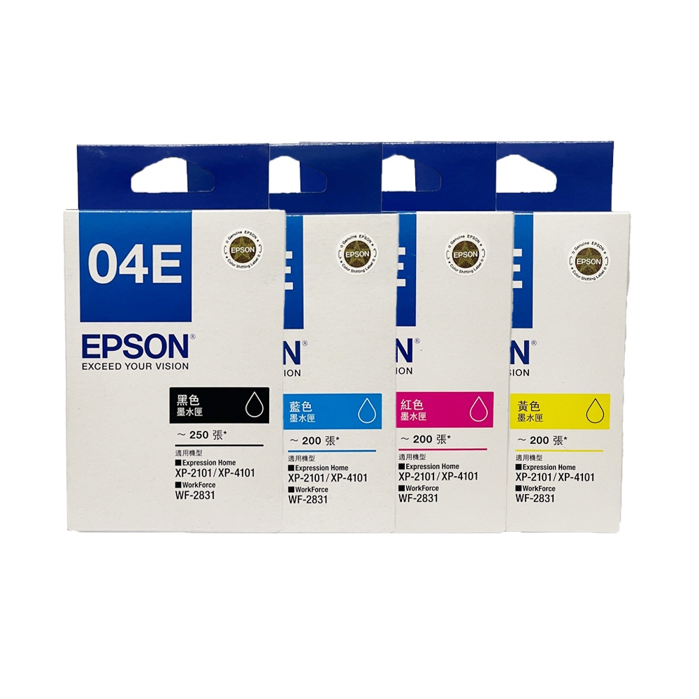 EPSON T04E 04E 原廠墨水匣 適用 XP-2101 XP-4101 WF-2831 | 蝦皮購物