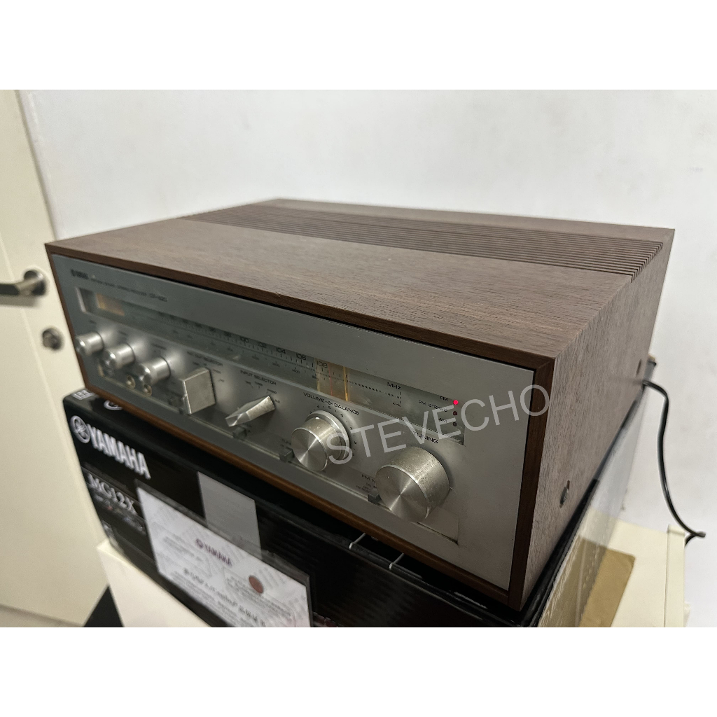 品相漂亮經典古董銘品YAMAHA CR-420 指針式收音綜合擴大機立體燈會亮