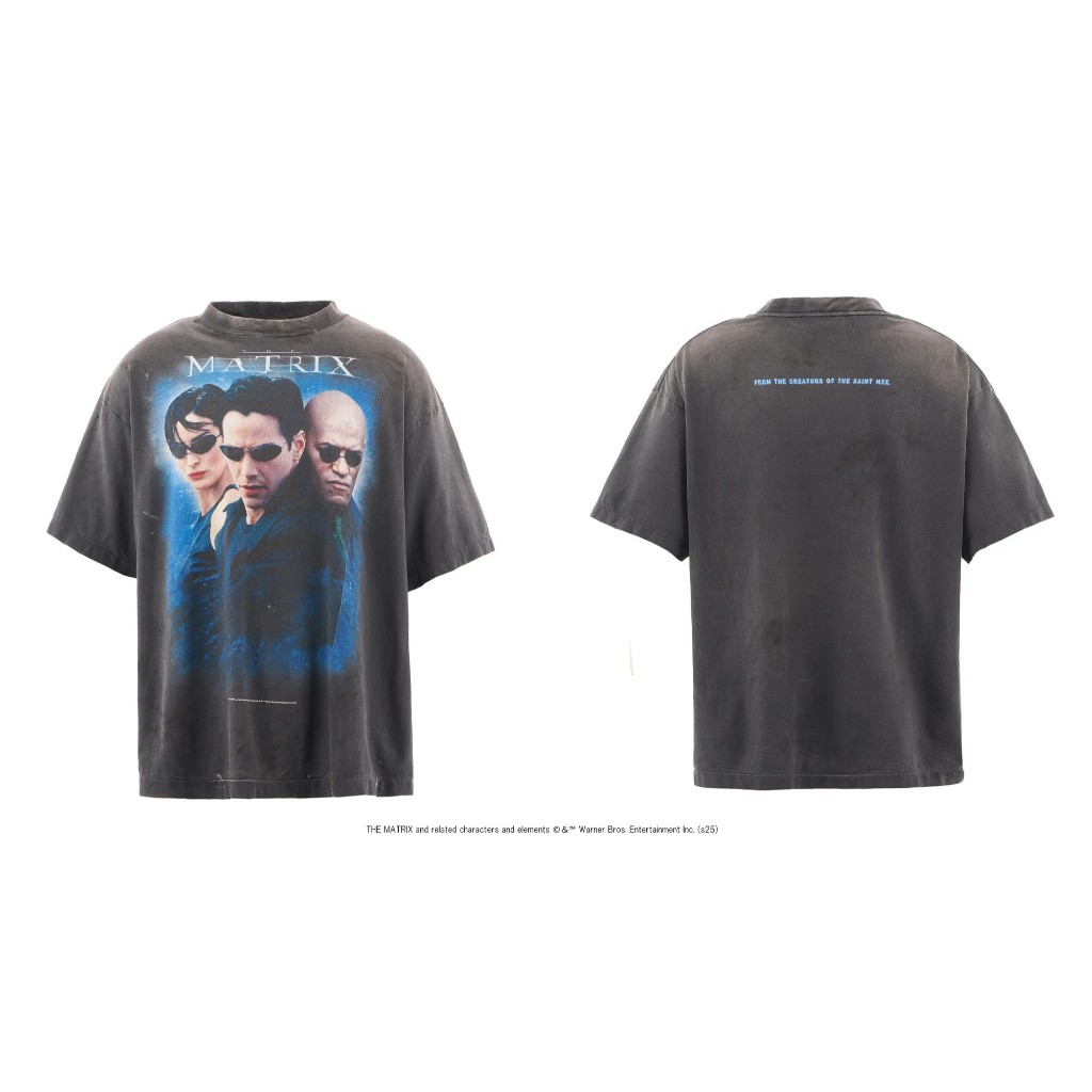 狼嚴選】SAINT Mxxxxxx × THE MATRIX MTRX_SS TEE/THE MATRIX WHITE