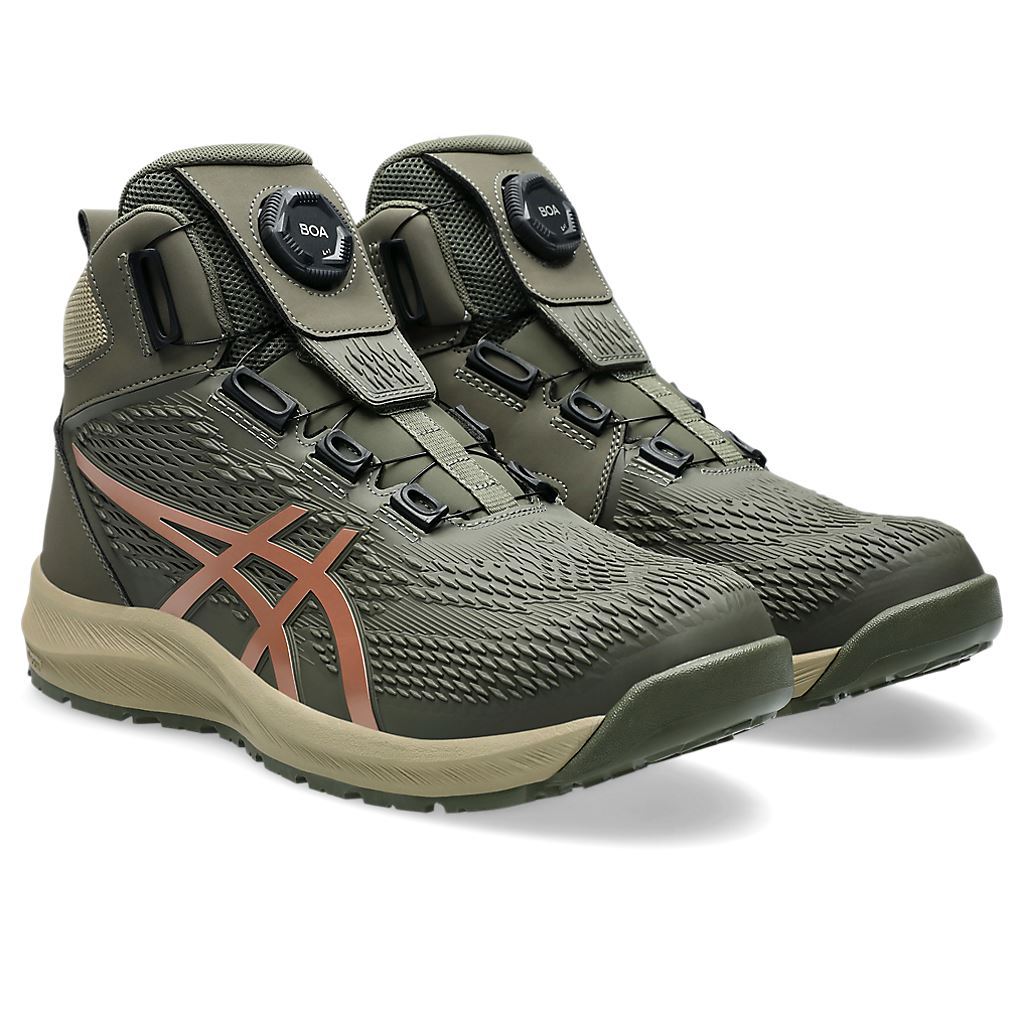 ASICS WINJOB CP122 BOA 男款 工作防護鞋 1273A117-300 軍綠 工作鞋 安全鞋 | 蝦皮購物