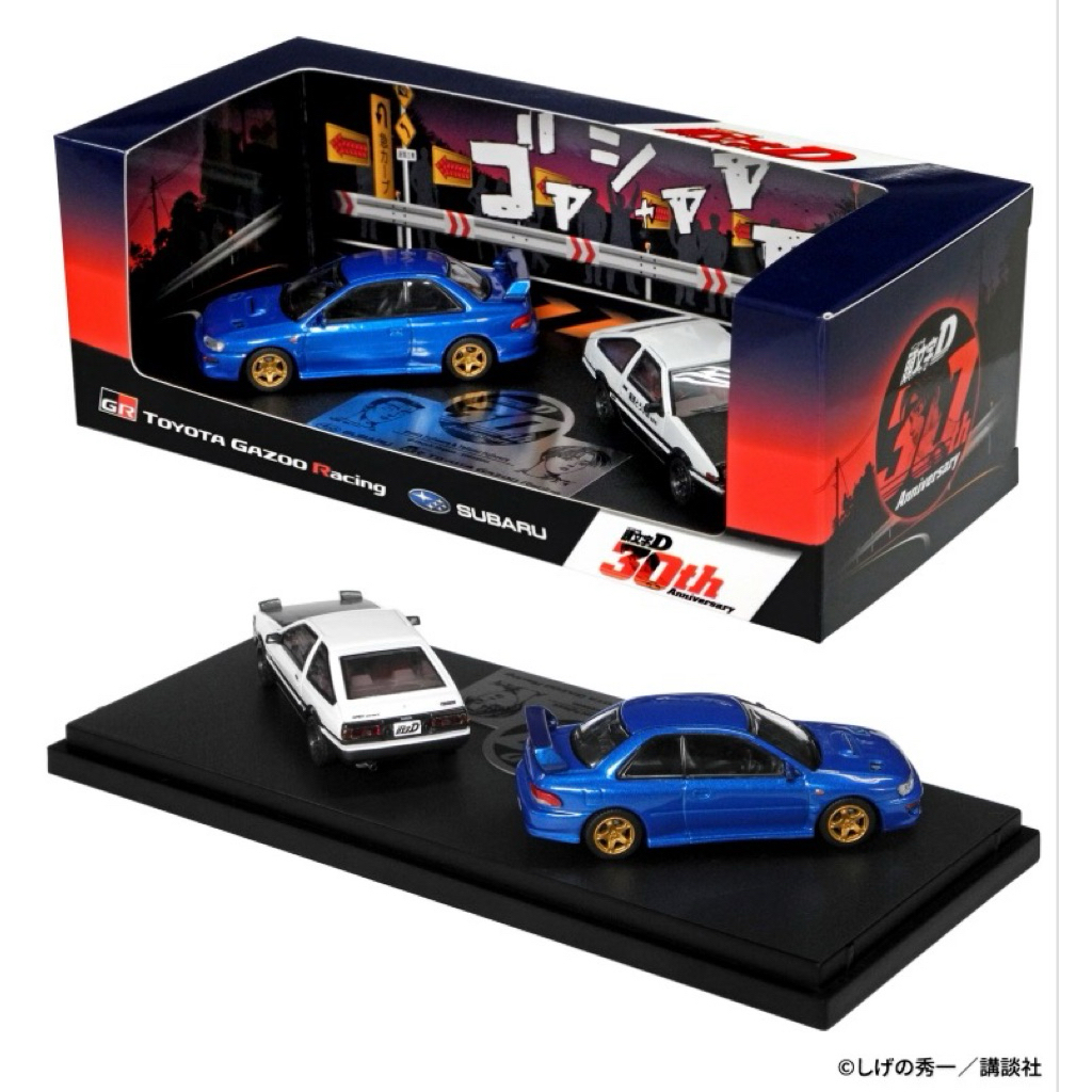 頭文字D 30週年SUBARU Impreza GC8 TOYOTA Trueno AE86 限定紀念模型GR