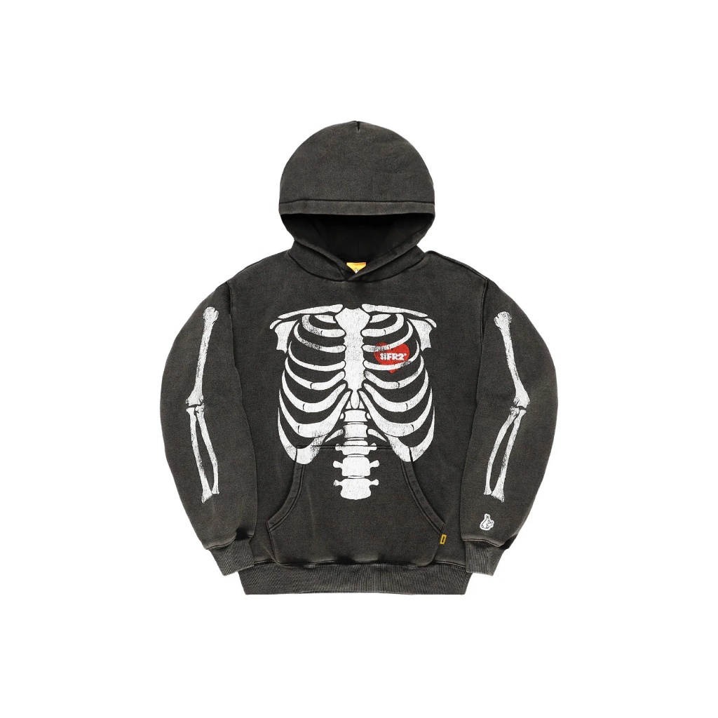 日貨代購CITY】2025AW FR2 Frost Wash BONE Hoodie 水洗骨頭連帽帽T 