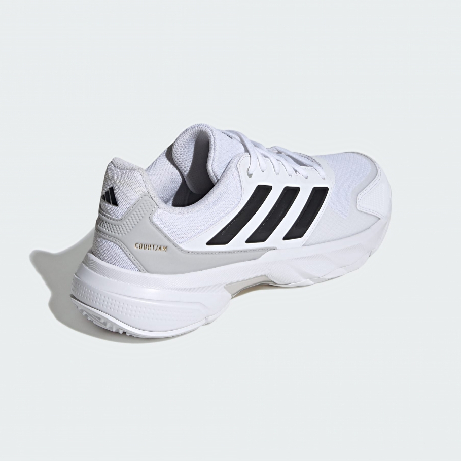 Adidas 男 網球鞋 運動鞋 Courtjam Control 3 訓練 緩震 抗扭 穩定 白黑 IF7888 | 蝦皮購物