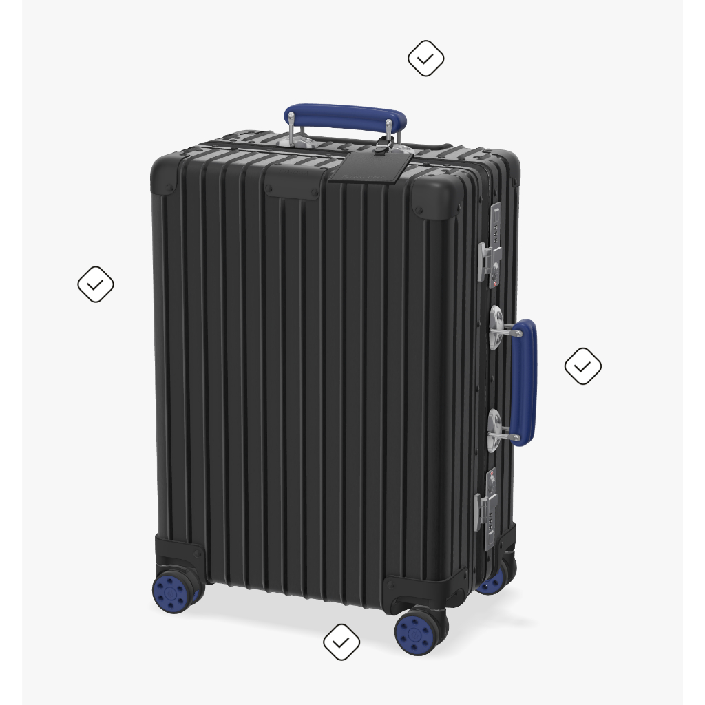 99成新RIMOWA Classic Cabin S（顏色可選）20吋訂製款鋁鎂合金材質登