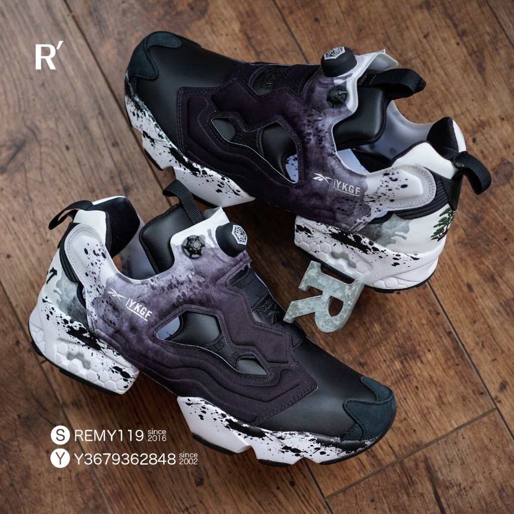 R'代購YKGF Reebok Instapump PUMP Fury yoshiokubo 日本白黑墨FY3044