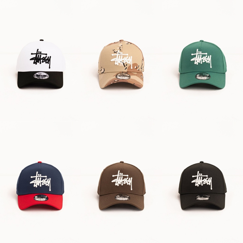 Stussy x New Era 9FORTY Snapback｜棒球帽/Logo Cap｜刺繡Logo 可調節