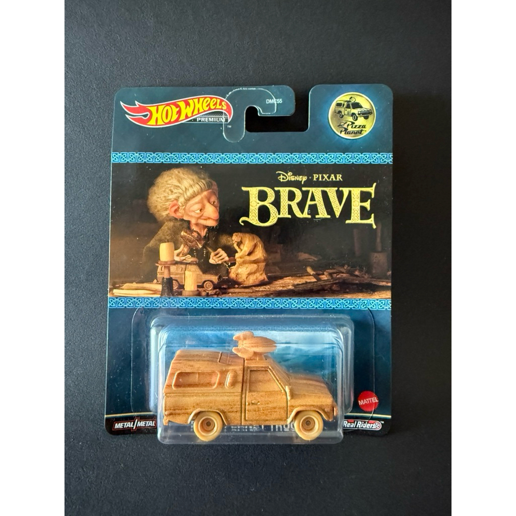 風火輪 電影卡 皮克斯《Brave 勇敢傳說》比薩星球 木紋色 披薩車 PIZZA PLANET TRUCK | 蝦皮購物