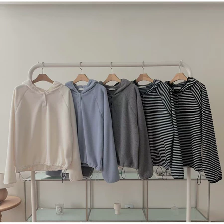 🇰🇷Nov04/ 居家簡單又時尚的抽繩帽Tee