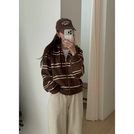 🇰🇷Nov05/ 歐膩指定❤️‍🔥萬年條紋造型外套