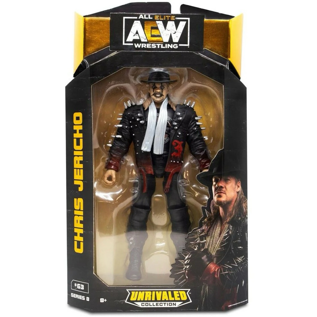 現貨 AEW 摔角人偶 PAIN MAKER UNRIVALED 8 Chris Jericho Y2J 小丑 可動公仔 | 蝦皮購物