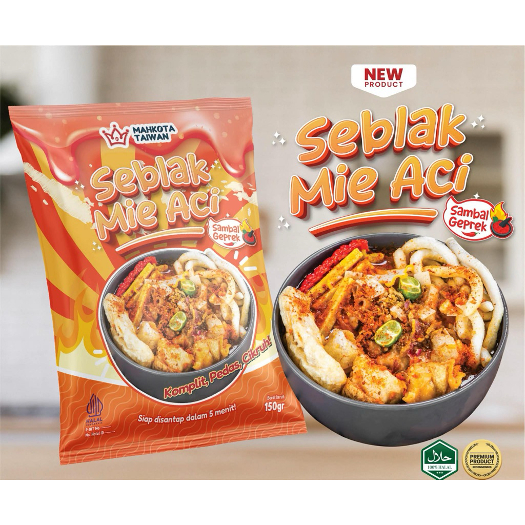 Mahkota Baso Aci Seblak Cuanki Soto Halal BOCI Cilok Cireng | 蝦皮購物