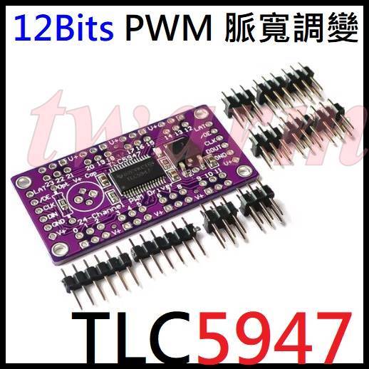 2x TLC5947 PWM-Modul – 3–5,5V, 12-Bit, 24 Kanäle, Für LED- & Servosteuerung