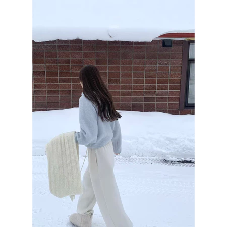 🇰🇷Jan05/ 季末⛄️Baby羊駝毛針織連帽上衣