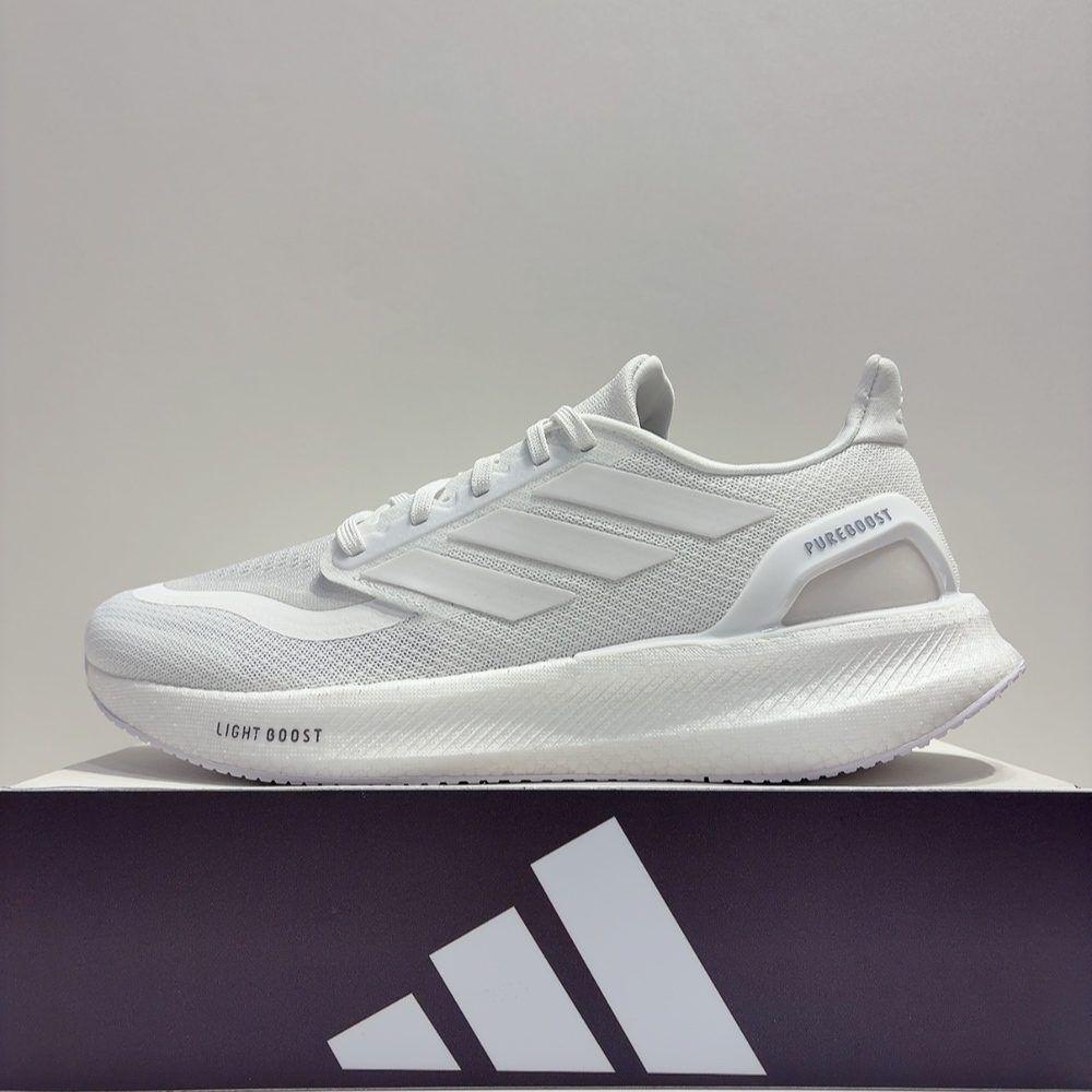 adidas PUREBOOST 5 男女款 白色 透氣 緩震 運動 慢跑鞋 ID3618 | 蝦皮購物