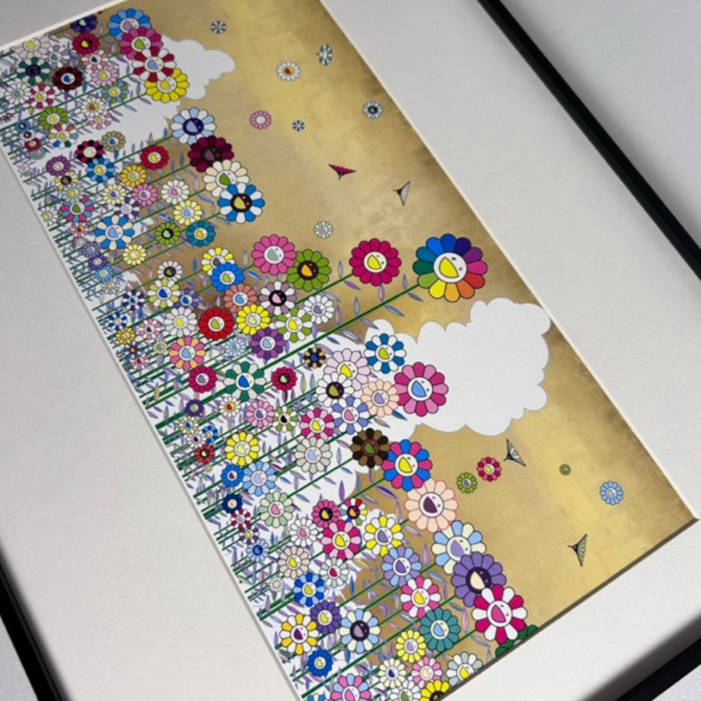 展期限定絕版」村上隆LV 2025最新聯名系列圖樣最美麗繁花🌼京都《金色