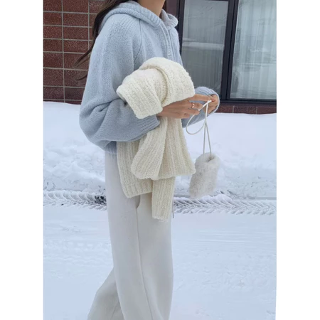 🇰🇷Jan05/ 季末⛄️Baby羊駝毛針織連帽上衣