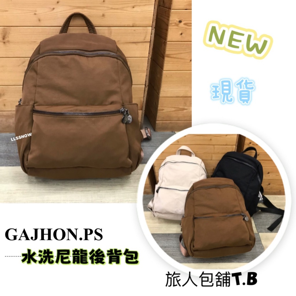 韓國品牌 GAJHON PS 尼龍後背包 正韓後背包 休閒後背 拉鏈後背包 尼龍後背包 小後背包 女包 女生後背包 | 蝦皮購物