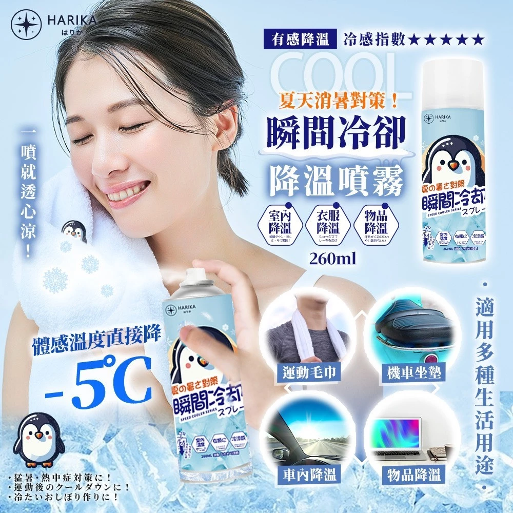 【深度評測】HARIKA 瞬間冷卻降溫噴霧：烈日下的「行動小冷氣」，1 秒告別車內酷熱！