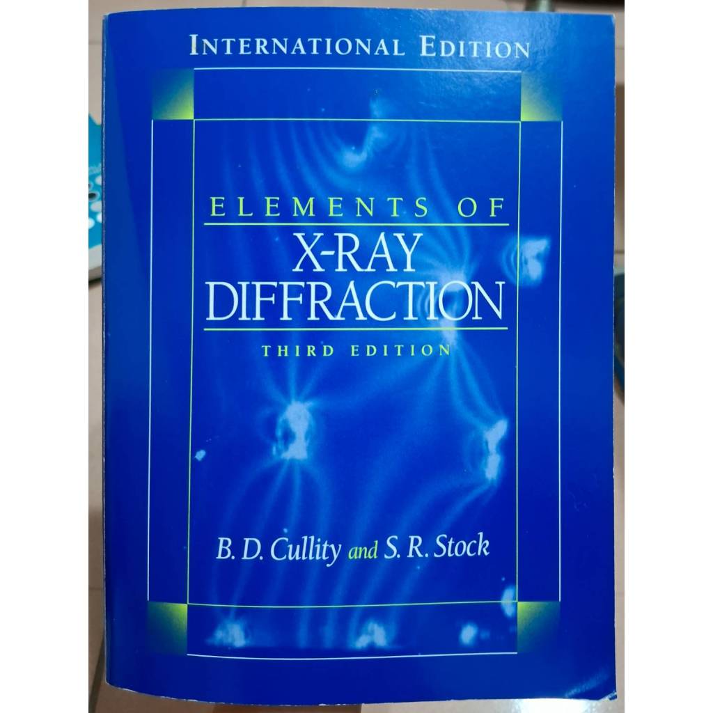 Elements of X-Ray Diffraction 3e Cullity | 蝦皮購物