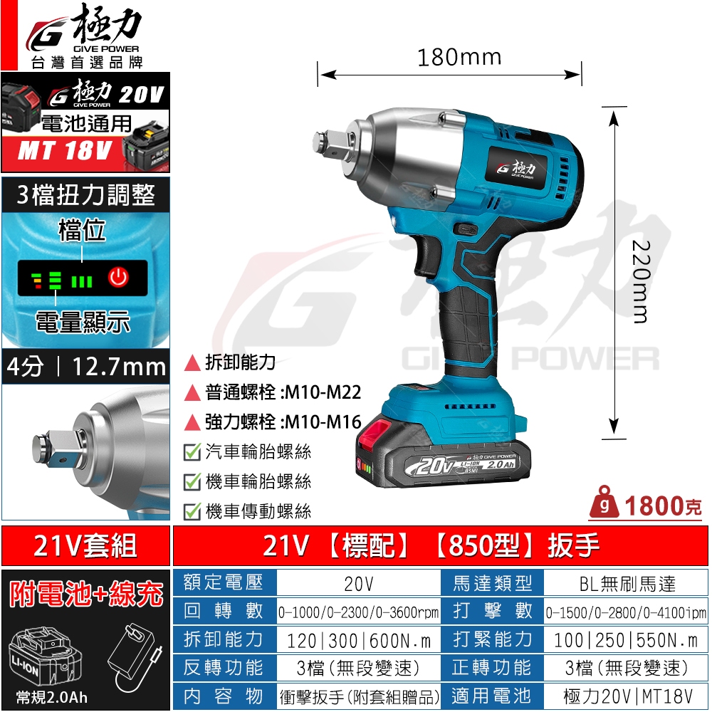 寶貝倉庫極力無刷大扭力電動扳手電動板手鋰電扳手衝擊扳手電動起子起子機套筒風炮牧田通用電鑽電動工具| 蝦皮購物