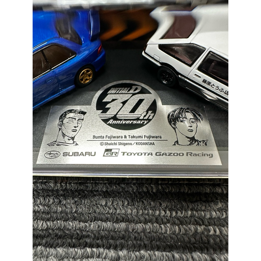 頭文字D 30週年SUBARU Impreza GC8 TOYOTA Trueno AE86 限定紀念模型GR