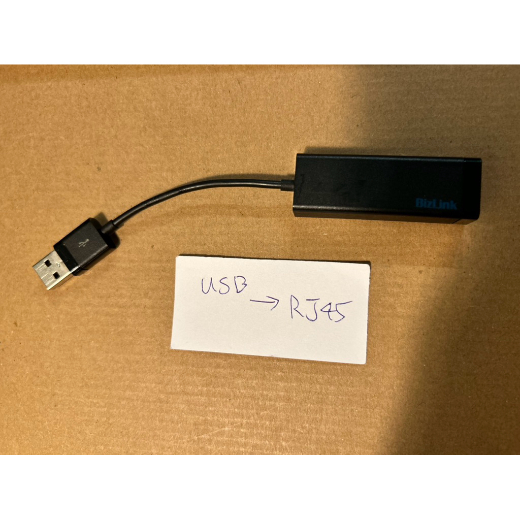 二手Bizlink USB to RJ45 Adapter轉網路連接線/轉接線/轉接頭/電腦線材 | 蝦皮購物