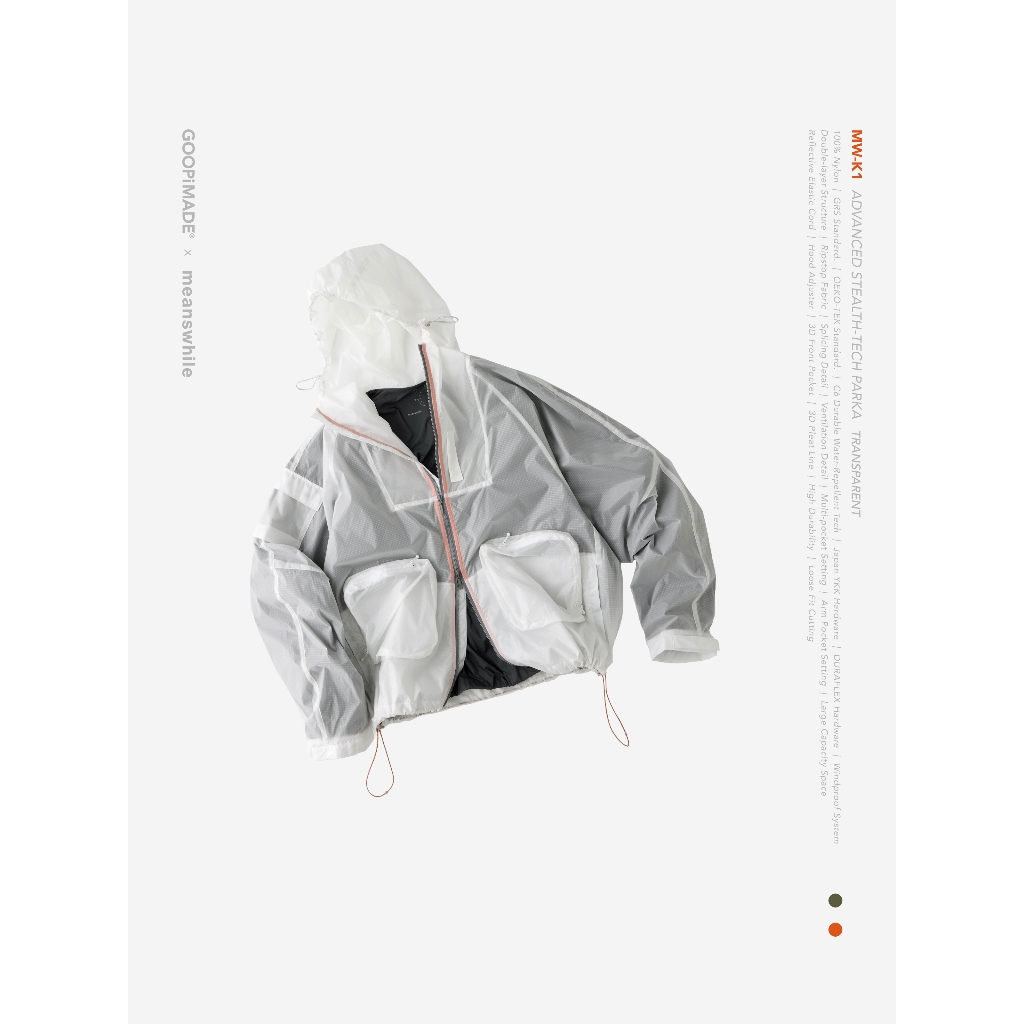 GOOPiMADE x meanswhile 2025MW-K1 Advanced Stealth-Tech PARKA