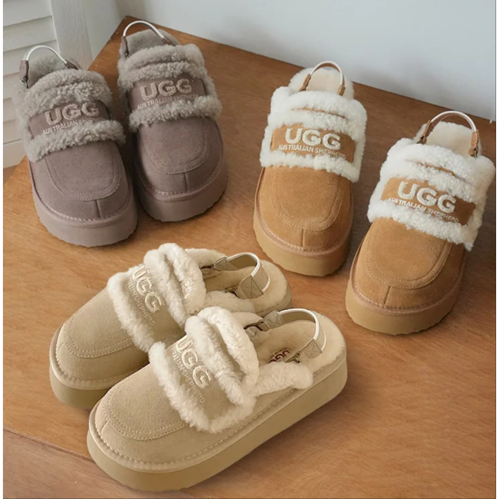 現貨澳洲代購🇦🇺 UGG AUSTRALIAN SHEPHERD 羊皮羊毛拖鞋厚底室內拖鞋