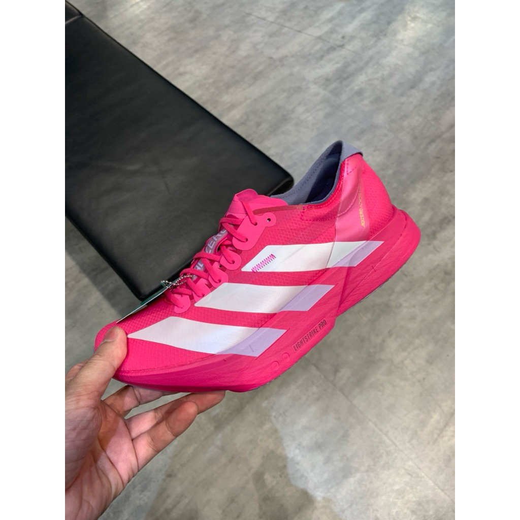 現貨 ADIDAS ADIZERO ADIOS PRO 4 粉 白 慢跑鞋 男女 JR1269 | 蝦皮購物