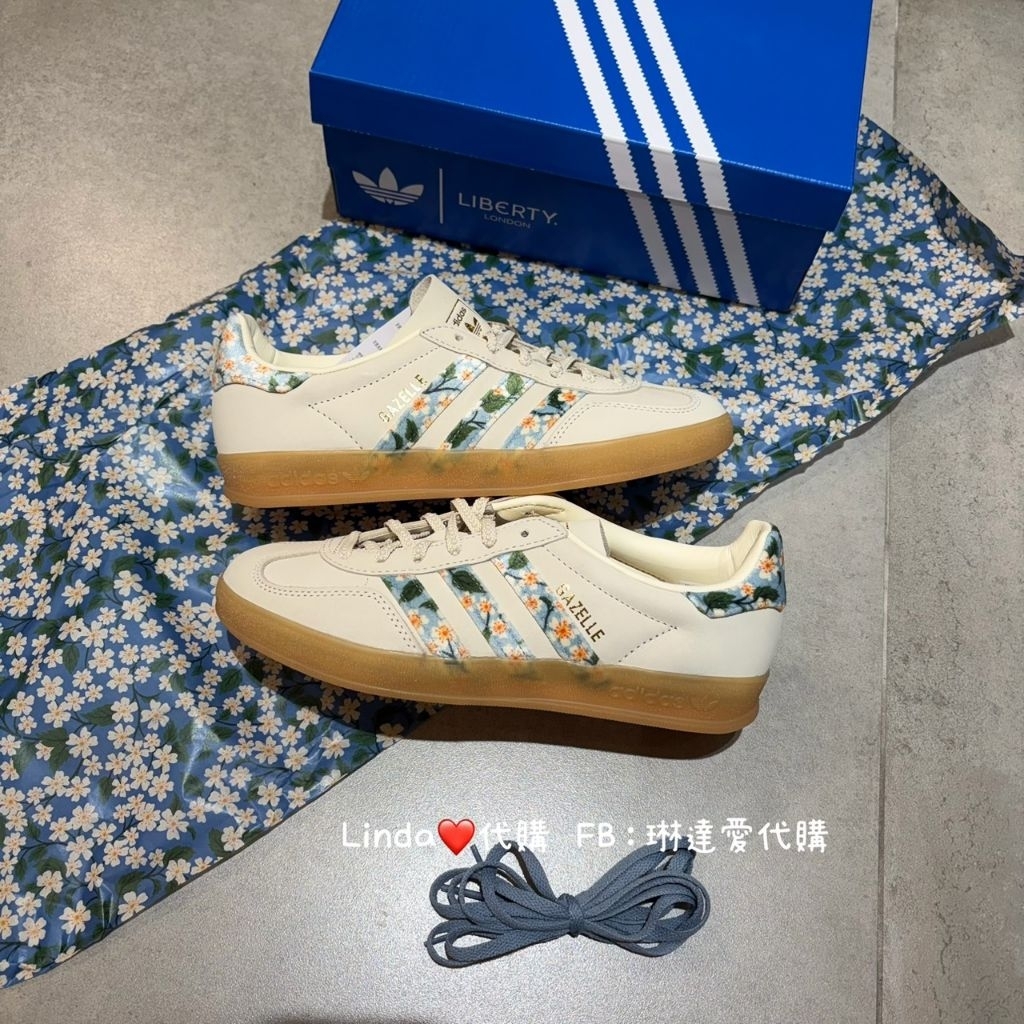 Linda ️代購 ADIDAS LIBERTY LONDON X GAZELLE INDOOR JR3601 花卉女鞋 | 蝦皮購物