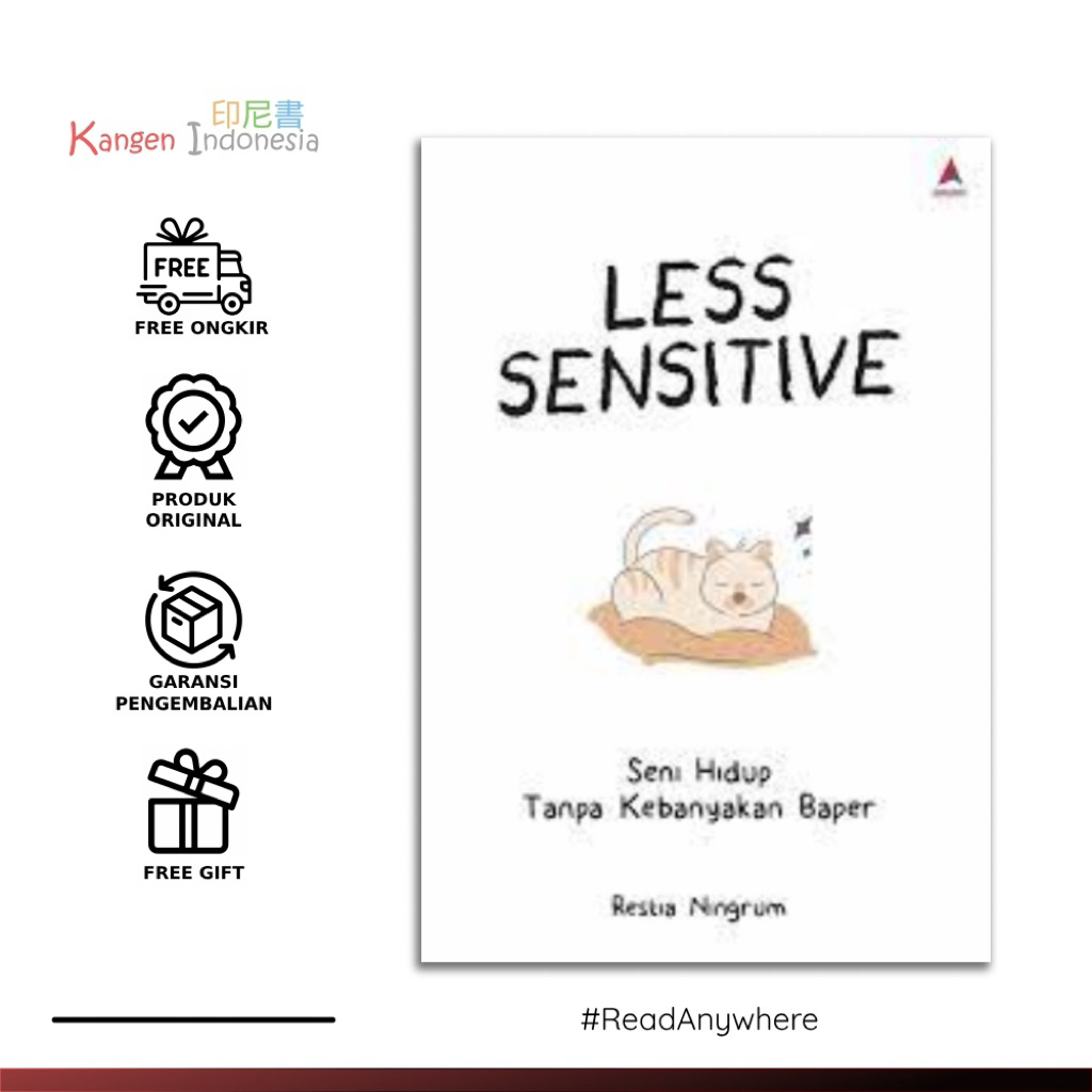 Buku Less Sensitive: Seni Hidup Tanpa Kebanyakan Baper | 蝦皮購物