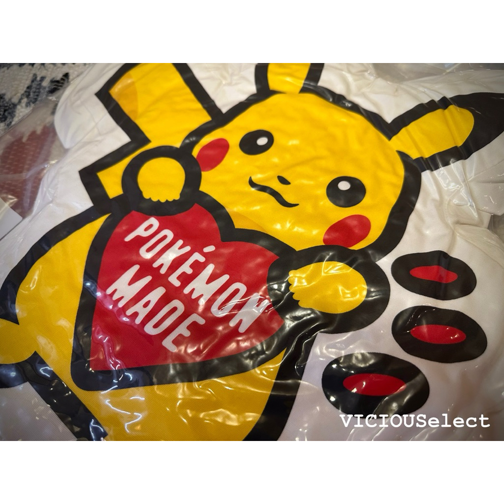 全新現貨HUMAN MADE POKEMON MADE CUSHION 聯名寶可夢皮卡丘抱枕靠枕