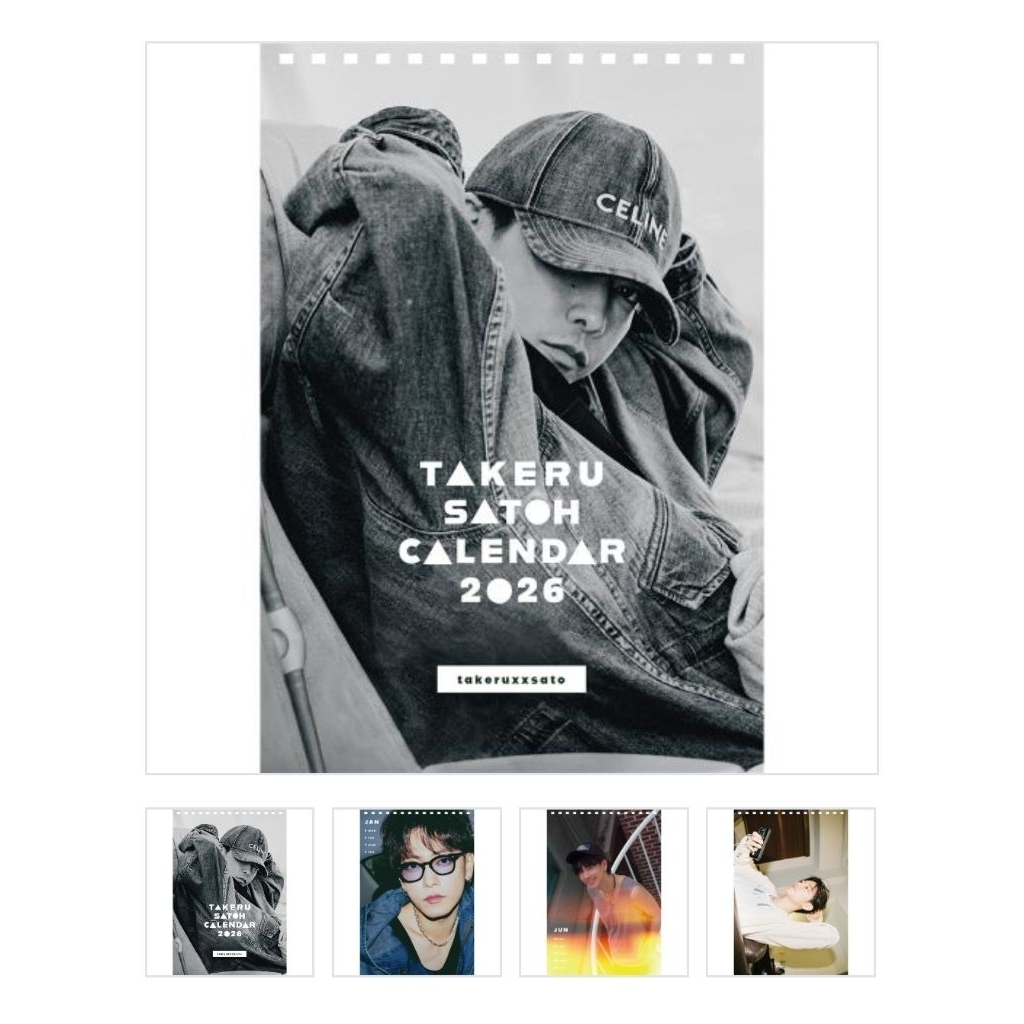 追加預購佐藤健2026年カレンダーTAKERU SATOH 2026 CALENDAR 砂糖