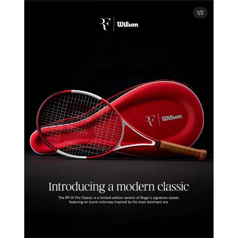 Wilson RF01 PRO CLASSIC 極限量稀有經典網球拍模製球拍套只有球拍套不含球拍 | 蝦皮購物