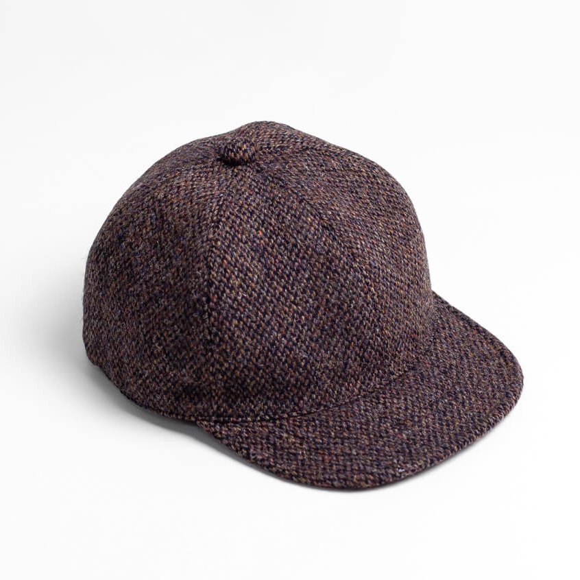 白木11》 HIGHER HT25021 HARRIS TWEED OATMEAL CAP 羊毛粗呢棒球帽