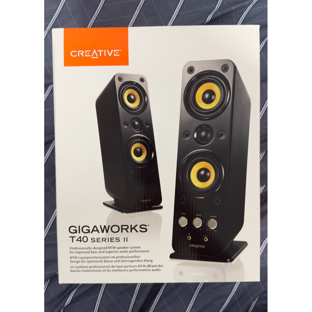 二手近全新 CREATIVE GIGAWORKS T40ii 2.0聲道多媒體喇叭 二件式喇叭 音響等級 | 蝦皮購物