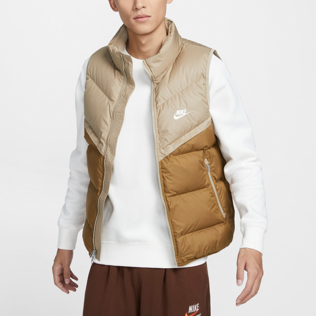☆CHIN代購☆ Nike Storm-FIT 輕量 焦糖 保暖 輕量 羽絨背心 卡其 FB8184-248 現貨 | 蝦皮購物