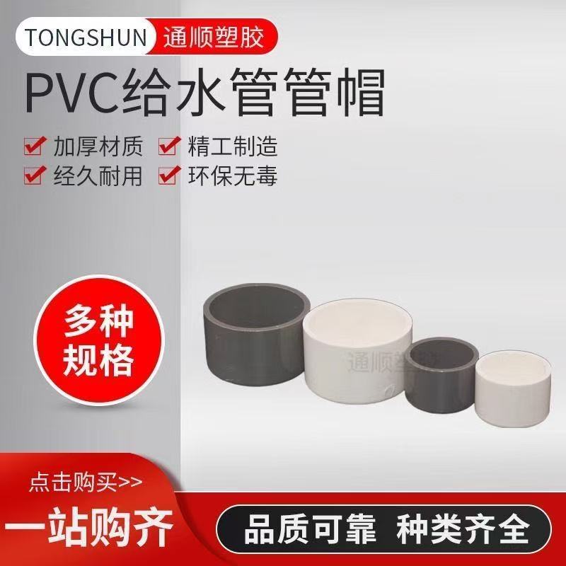 桃園出貨 pvc水管堵頭 堵帽 管堵20 25 32 40 50 63 75 90 110 160 200蓋子 | 蝦皮購物