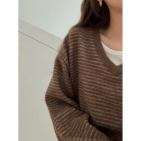 🇰🇷Nov07/ 高單店✨漢南洞歐膩條紋衛衣