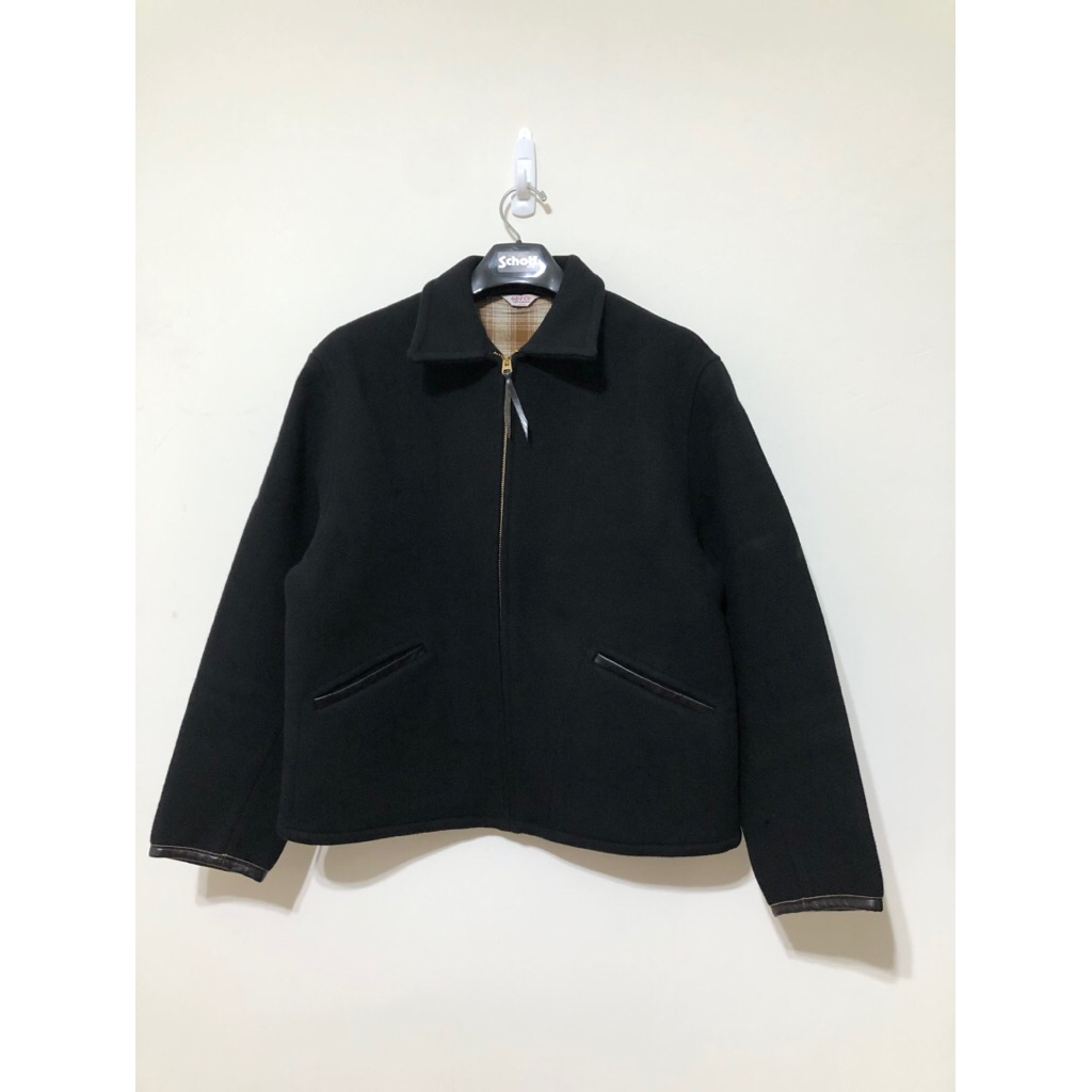 G&F Co. - MELTON COSSACK JACKET BLACK 1930 羊毛直拉鍊外套全新44號