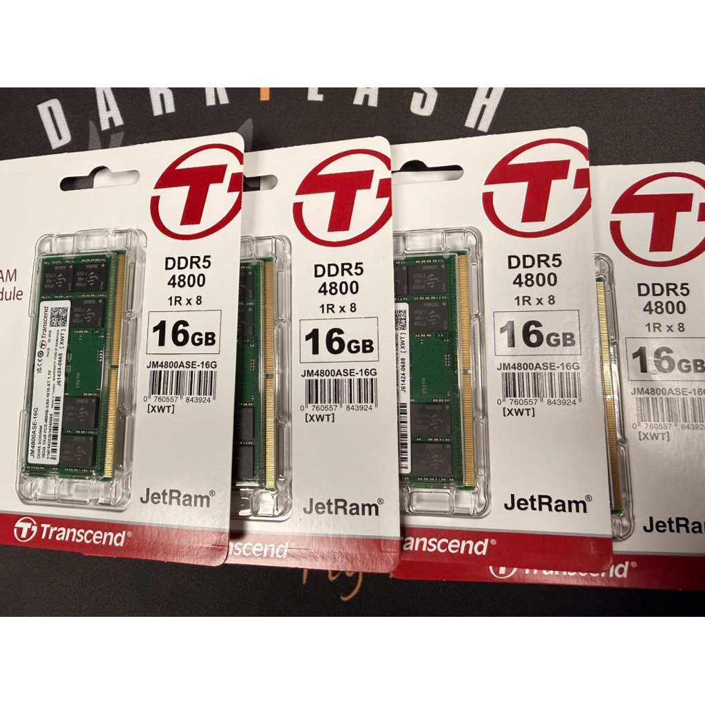 全新未拆封 （終身保固）創見 JetRam DDR5-4800 16G 筆電記憶體（JM4800ASE-16G) | 蝦皮購物