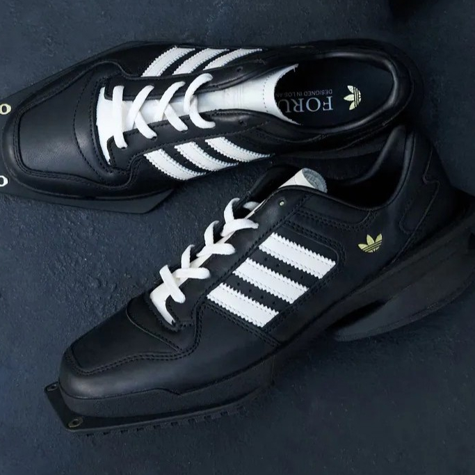 Focus Store】Adidas FORUM SQ W 黑方頭皮鞋休閒鞋愛迪達三葉草JP9073