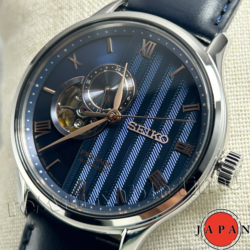 【SEIKO 自動機械手錶】 PRESAGE日本庭園系列日本製造藍寶石水晶男錶款SARY187(SSA421J1) | 蝦皮購物