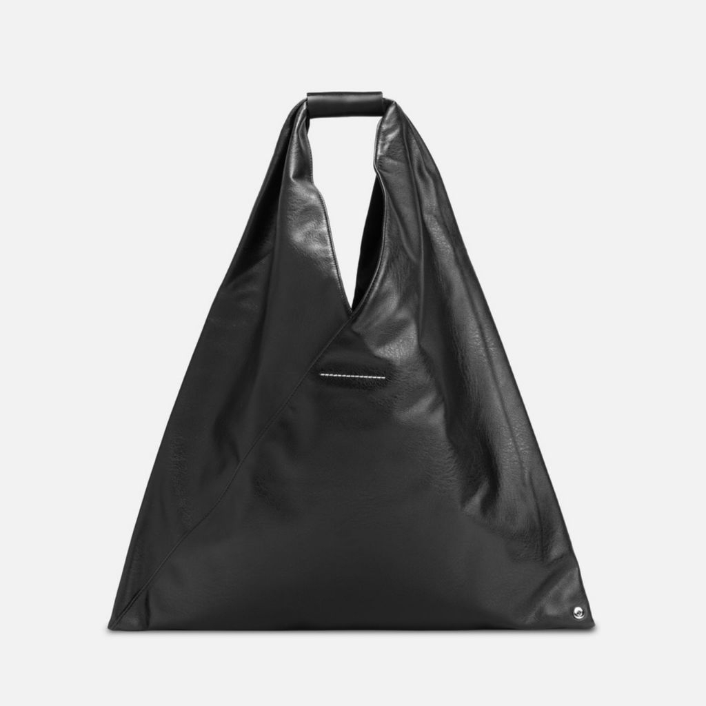 【极美品】 MM6 日本款托特包 黑色 MM6 MAISON MARGIELA Japanese 皮革手提/斜背托特包(黑色) | 歐系精品