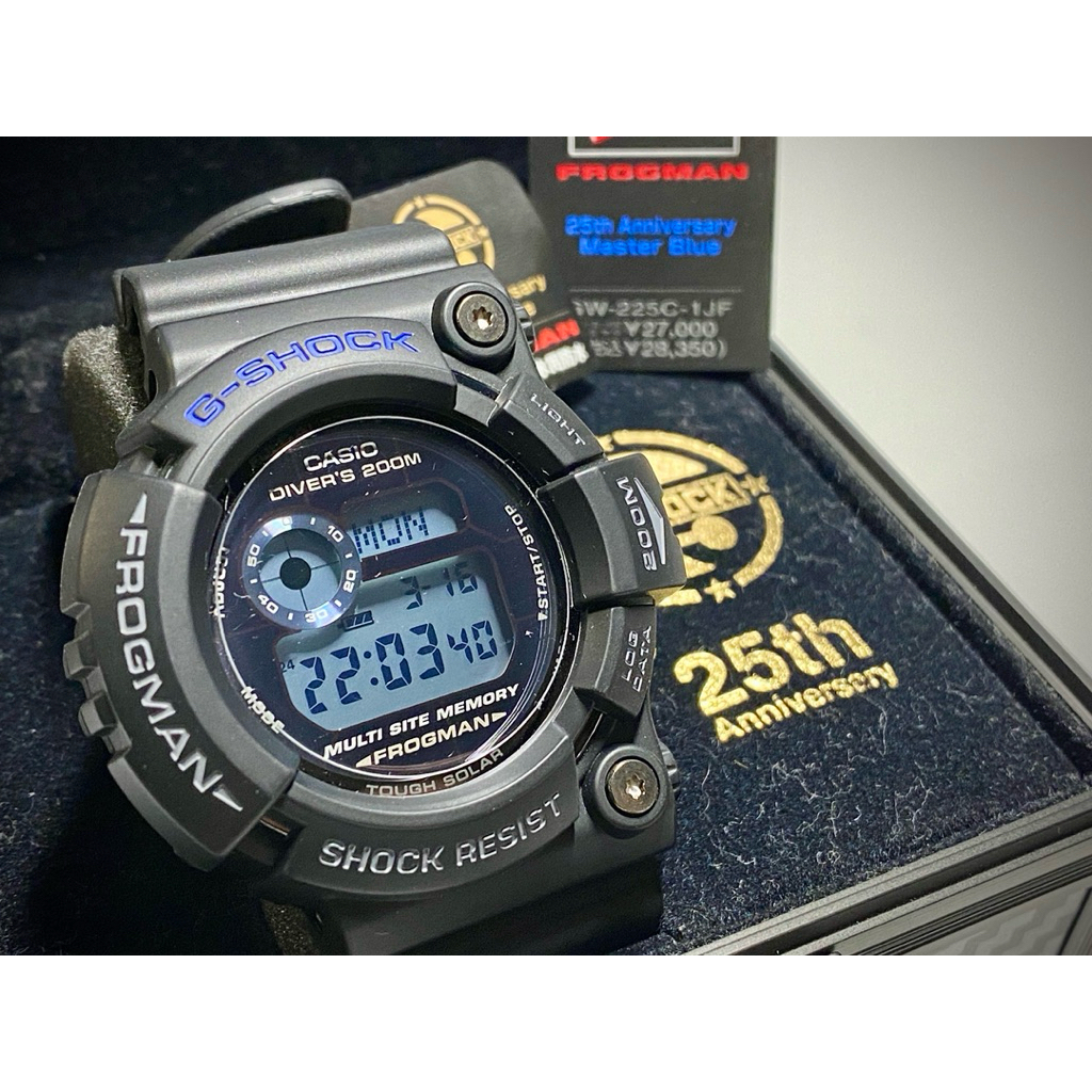 CASIO G-Shock Frogman 25週年四代蛙人蛙錶GW-225C-1JF | 蝦皮購物