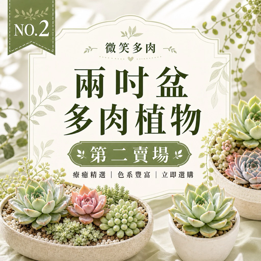 微笑多肉植物園藝 2寸盆多肉植物精選組合