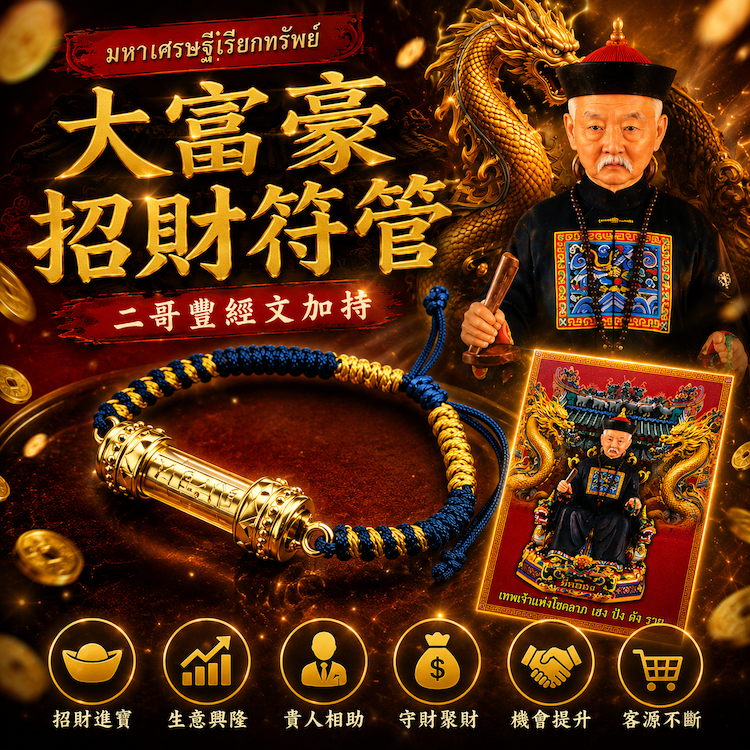🇹🇭泰國親請🇹🇭【二哥豐富翁符管】事業成長。正偏財運。平安順利。擋