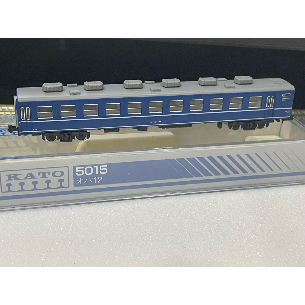KATO 5015 5016 5017 12系オハ12 スハフ12 オハフ13 白帶客車廂藍皮